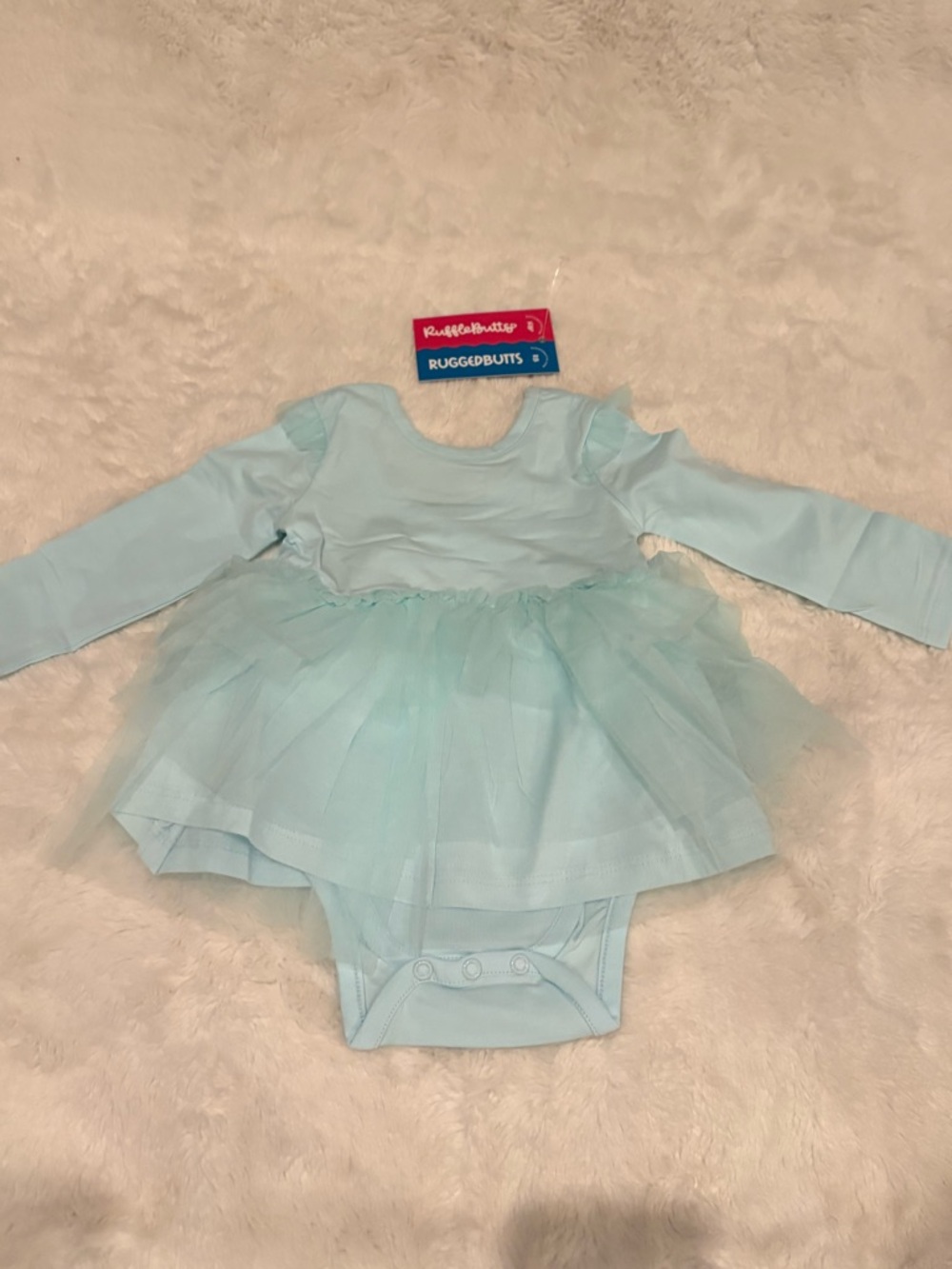 NWT Rufflebutts Flutter Long Sleeve tulle Twirl Romper